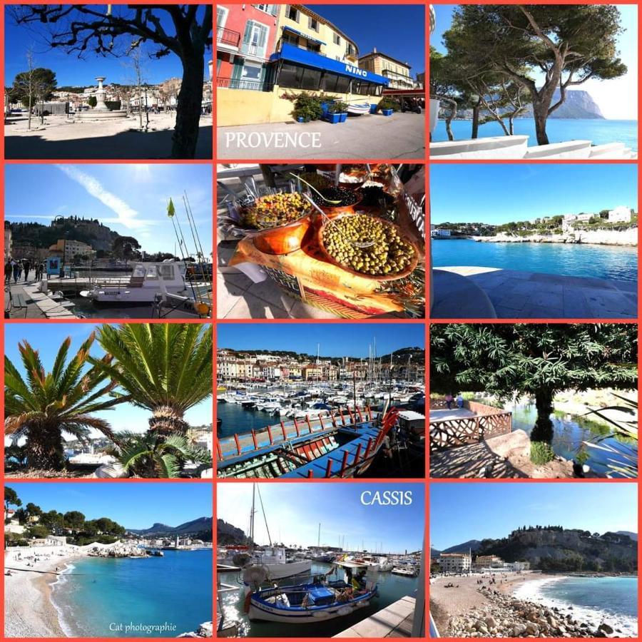 Mon petit Paradis, Cassis centre Apt 90 m2, 200 m Mer, terr plein sud, clim park privé Extérieur photo