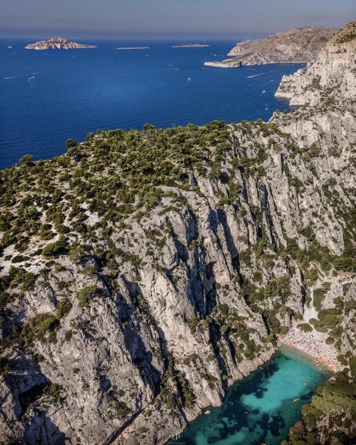 Mon petit Paradis, Cassis centre Apt 90 m2, 200 m Mer, terr plein sud, clim park privé Extérieur photo